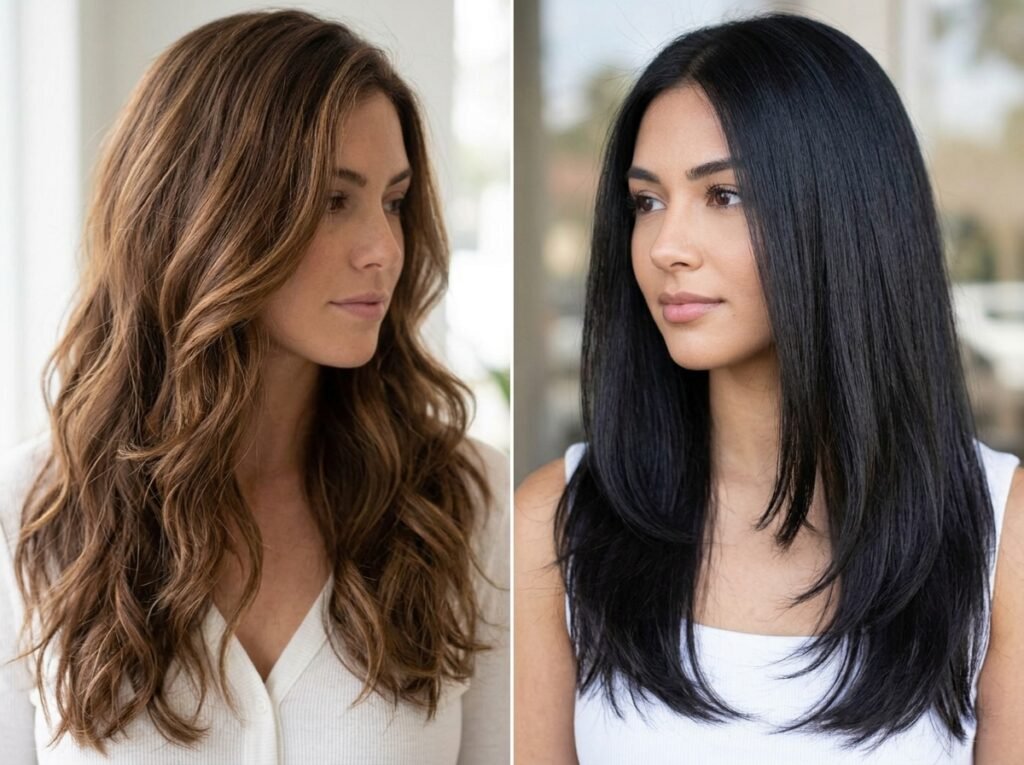 haircut for straight and thick hair women