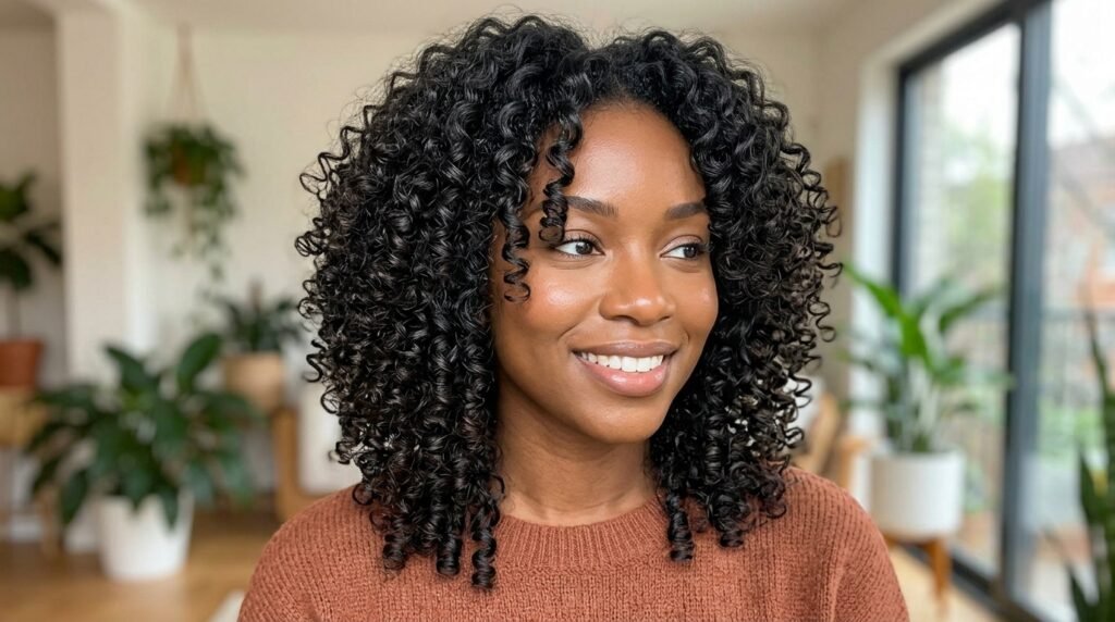 Curly Layered Style