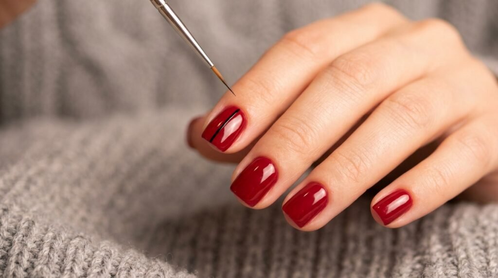 red and black nail design ideas