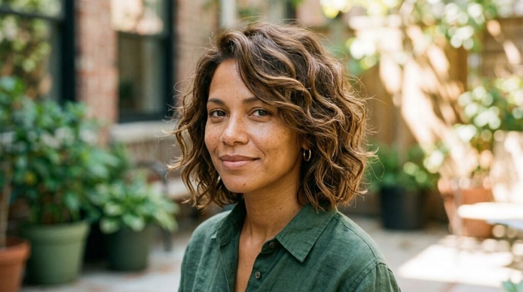 Wavy Layered Bob