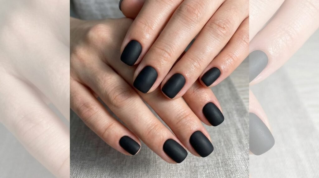 Short Black Nails