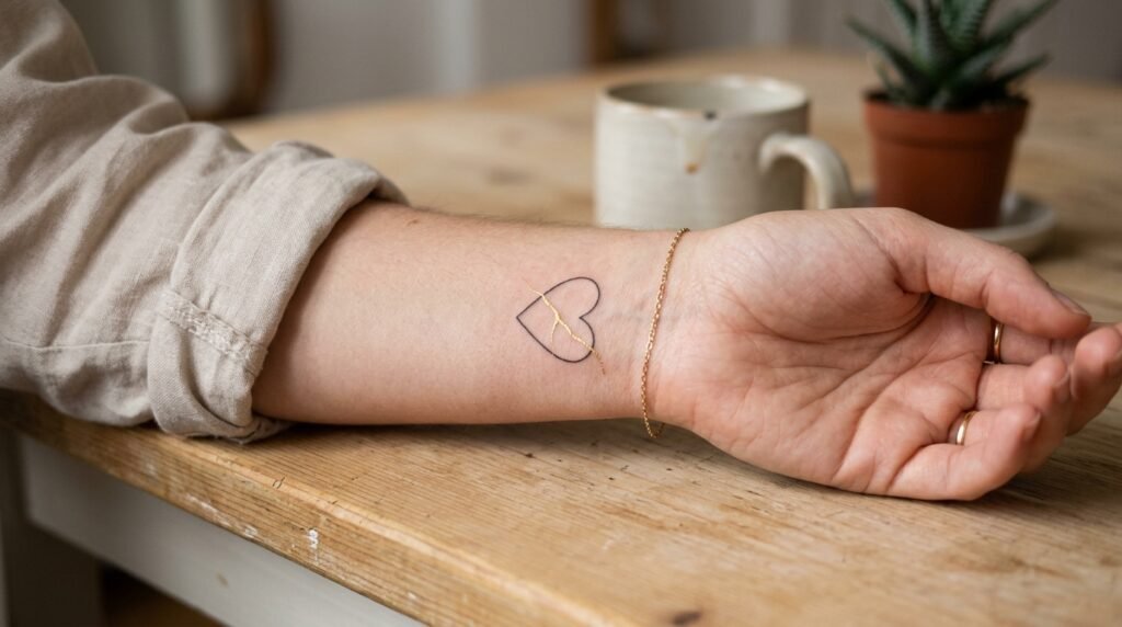 Kintsugi Heart Ink