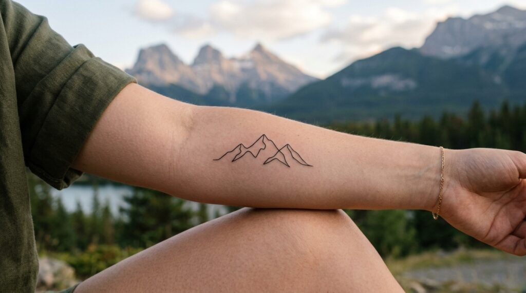 Mountain Outline Tattoo