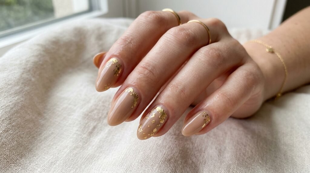 Gold foil accents