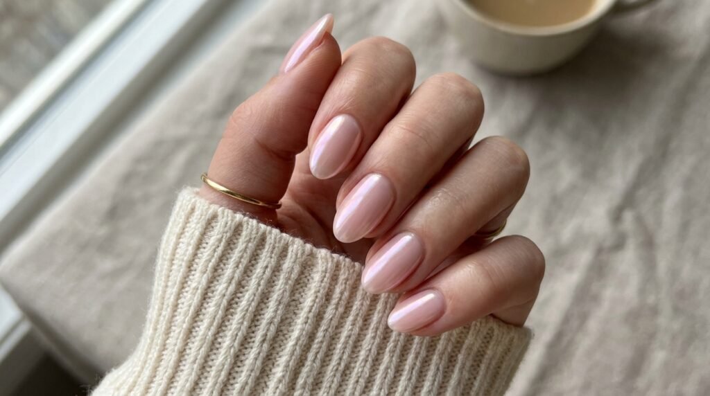 Pink Glazed Donut Nails