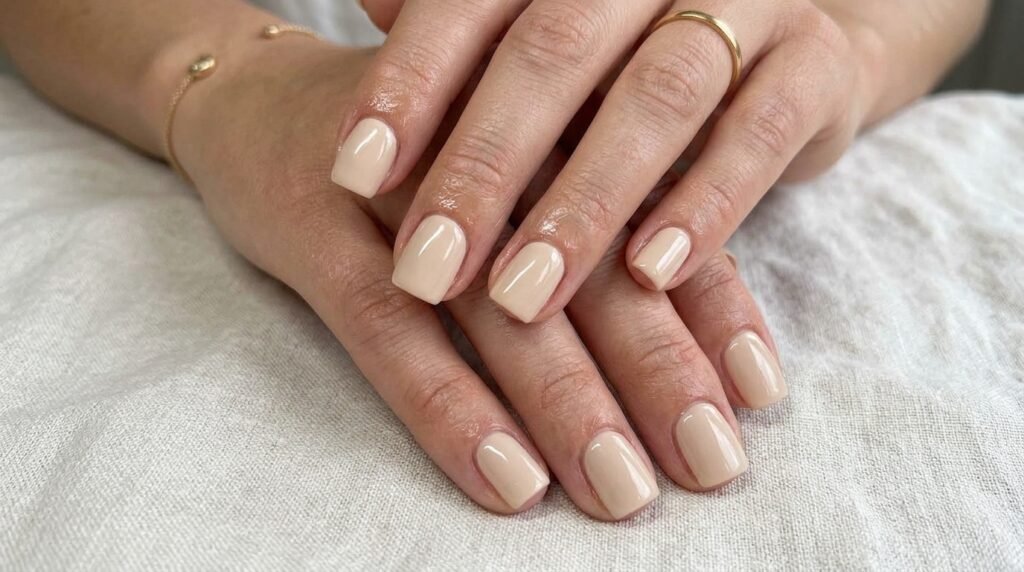 Short square manicure