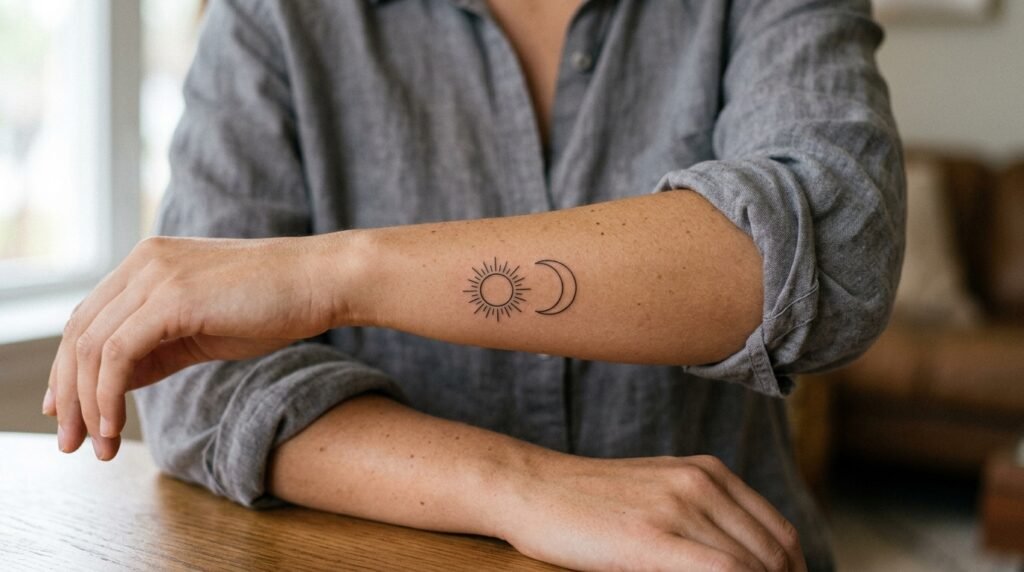 Sun Moon Outline