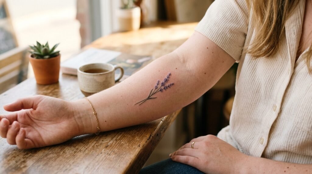 Lavender Tattoo Style