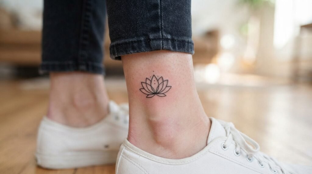 Minimal Lotus Bloom