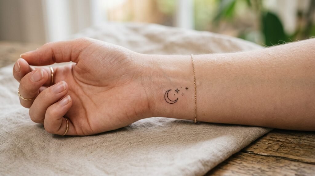 Moon Stars Tattoo