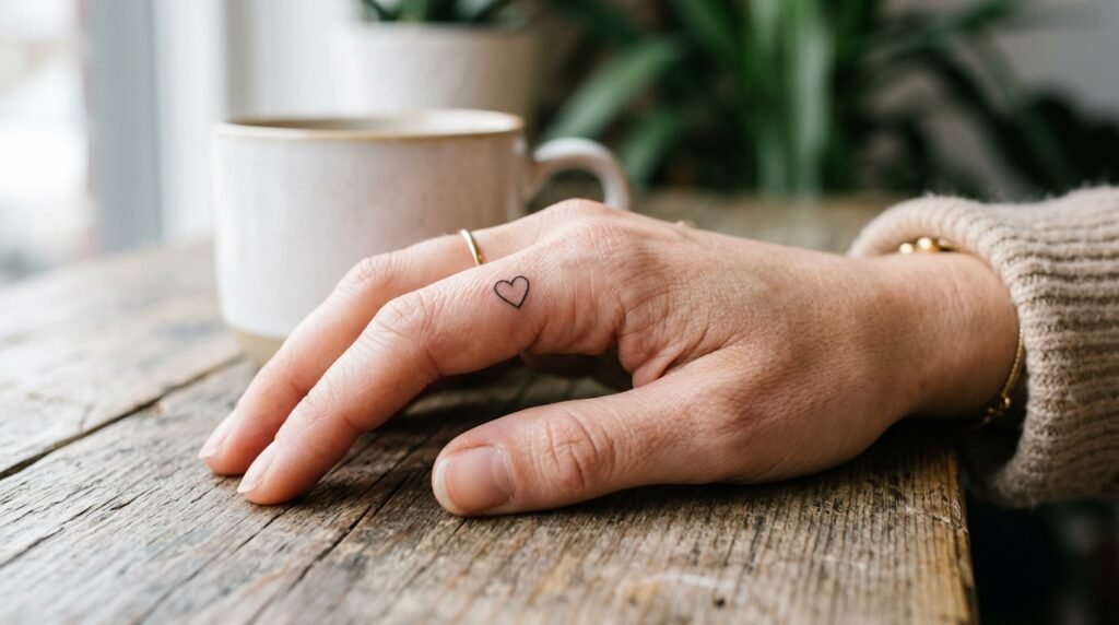 Minimal Heart Tattoo