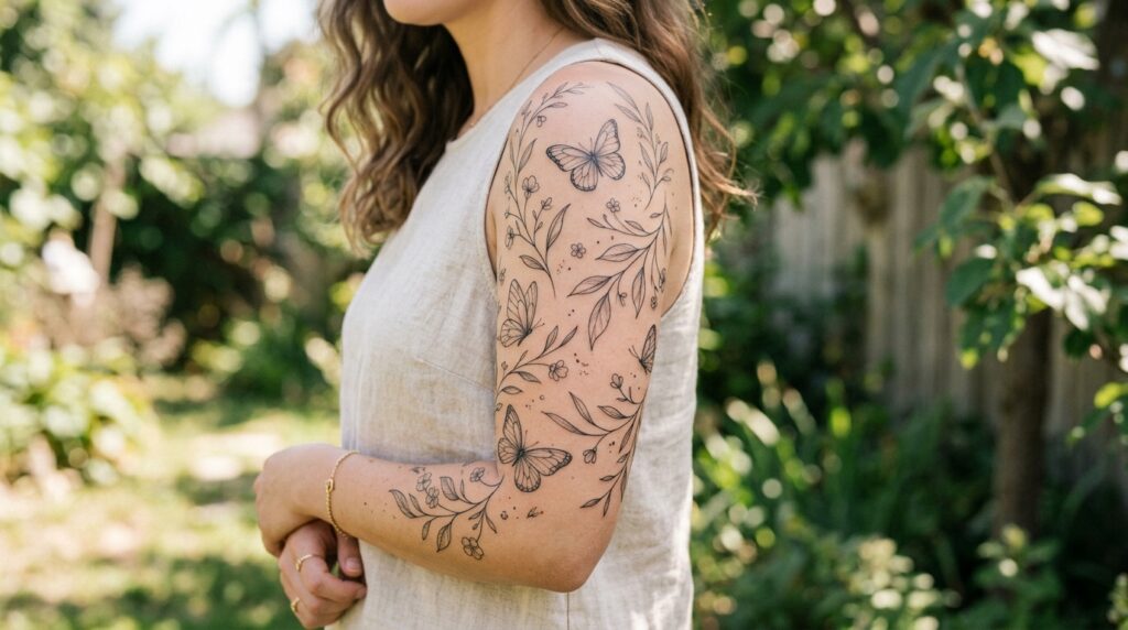 Simple butterfly sleeve