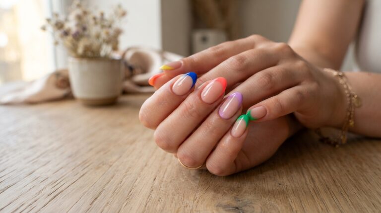 Colored French Tip Ideas