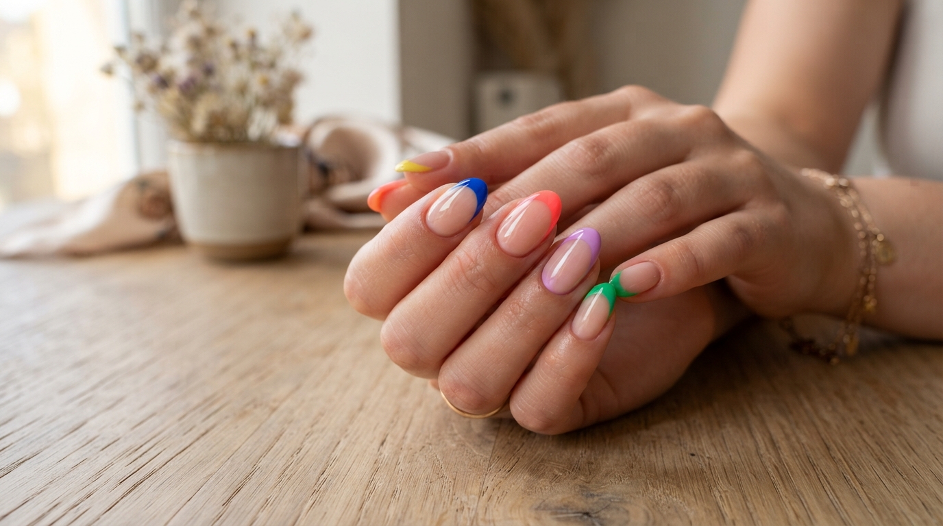 Colored French Tip Ideas