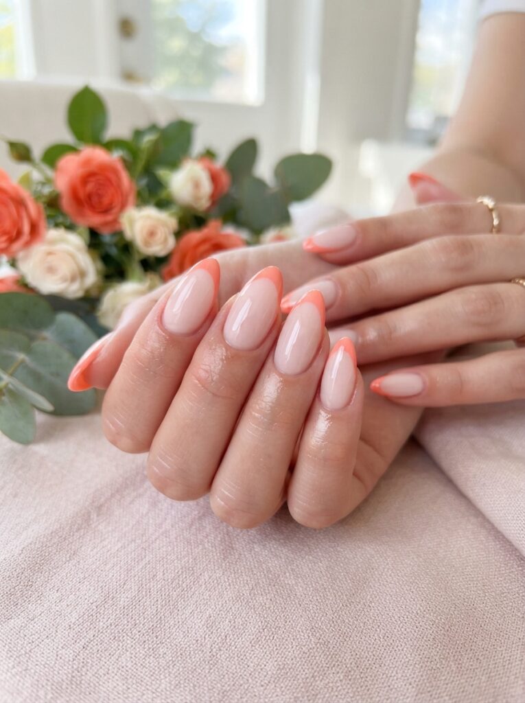 Coral Almond Tips
