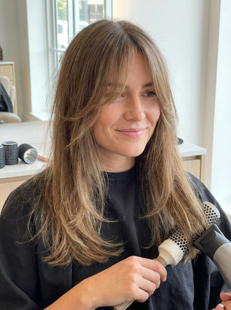 Wispy Curtain Bangs