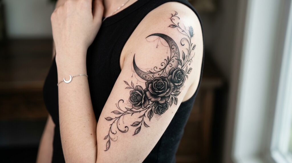 Dark feminine rose