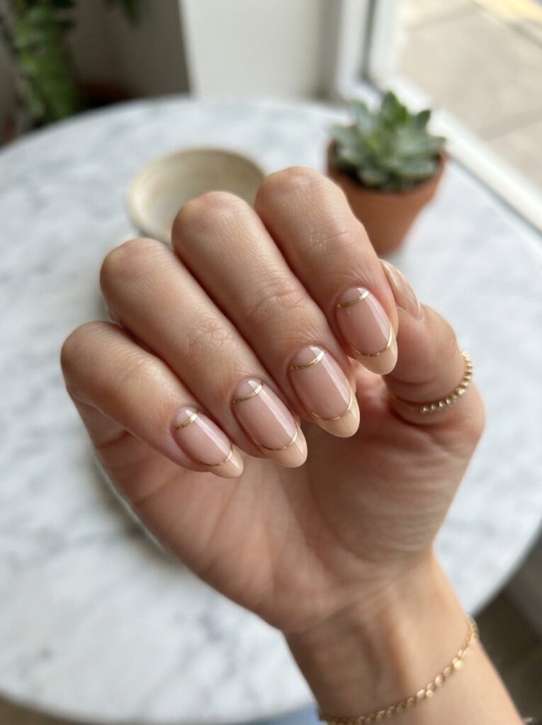 Double half moon nails
