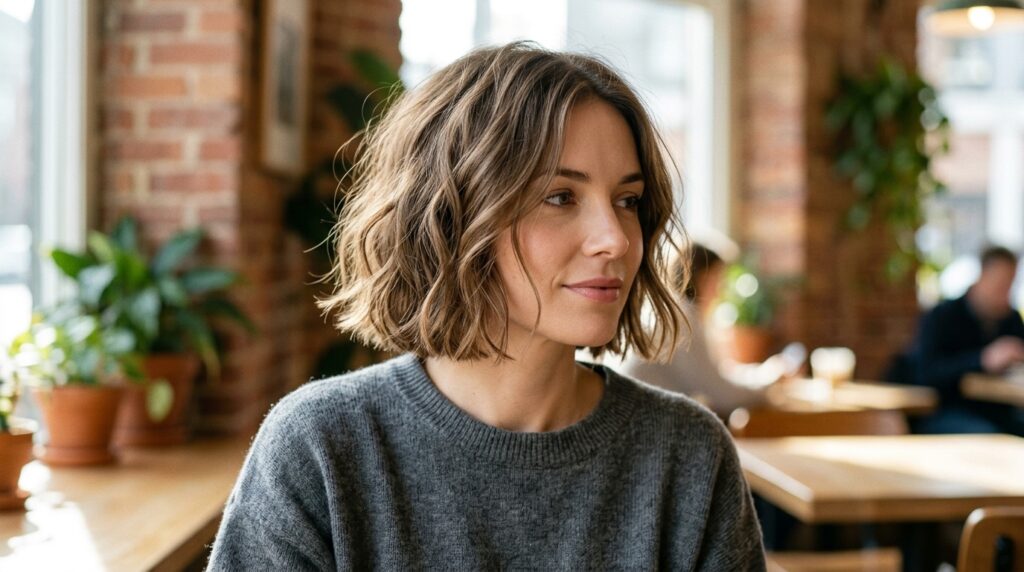 women with wavy hair