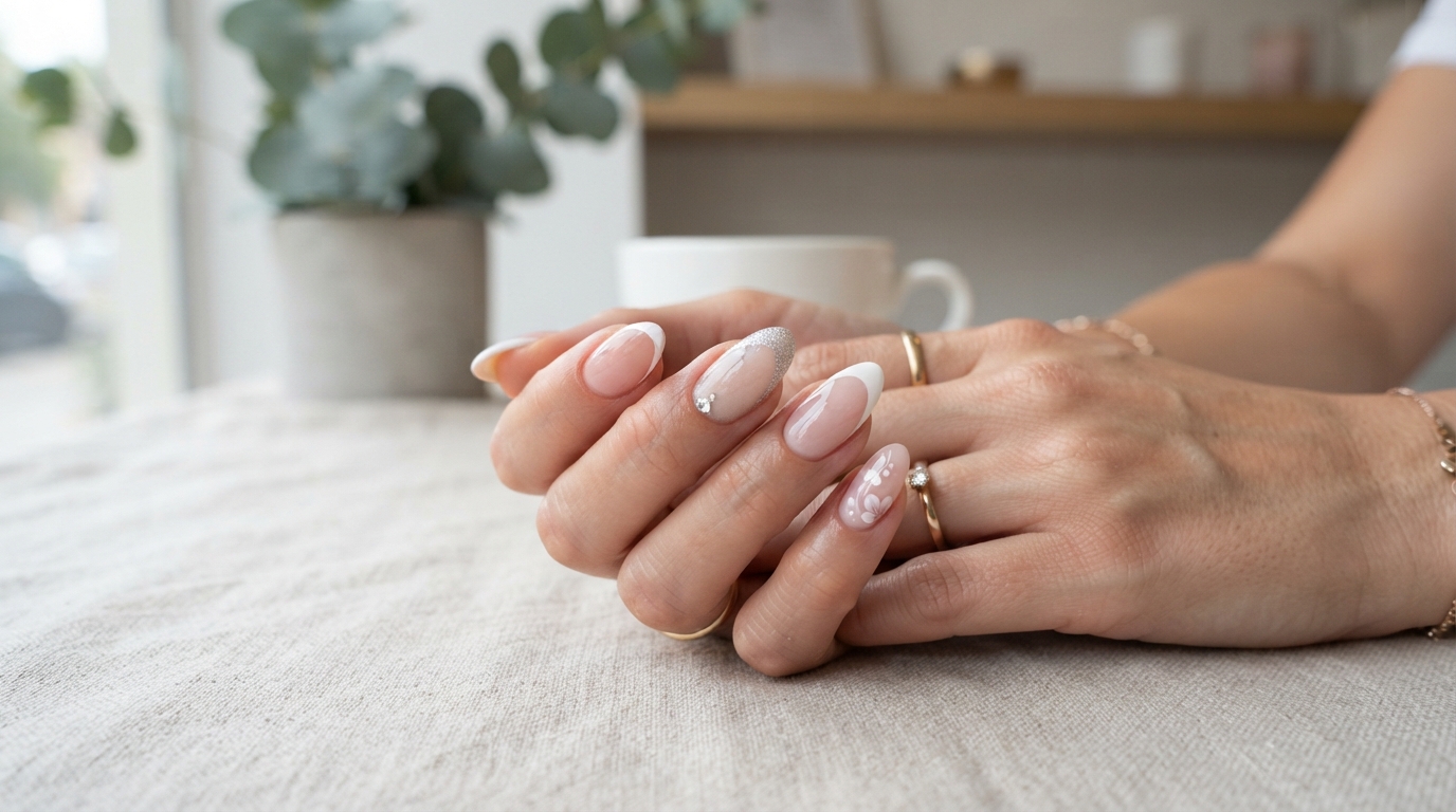 French Manicure Almond Shape Ideas