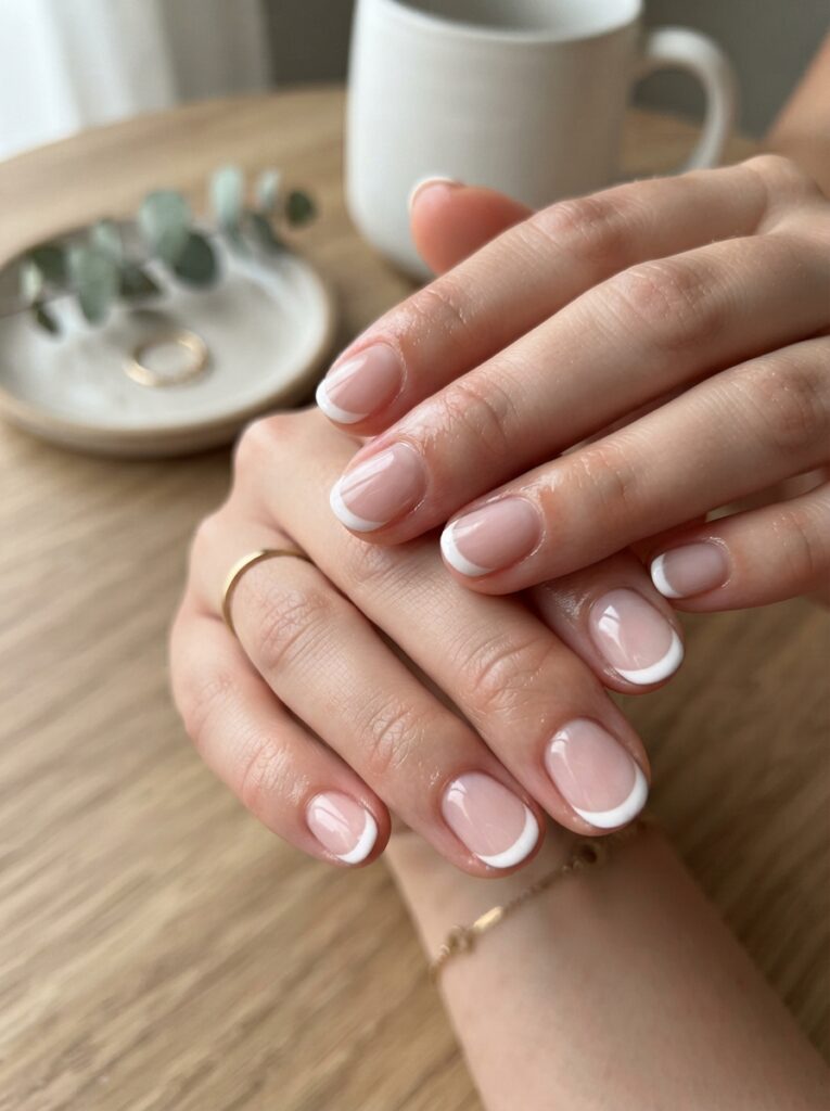 Real nails French manicure
