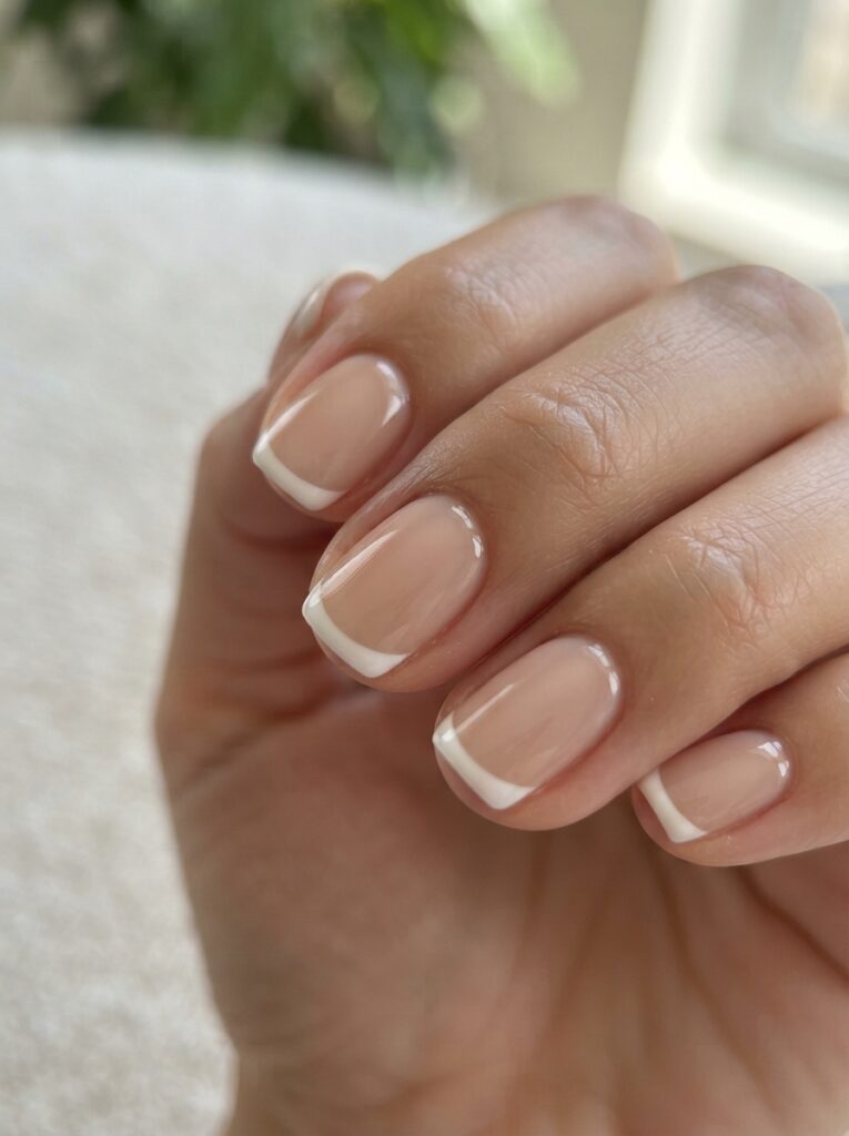 Gel French manicure
