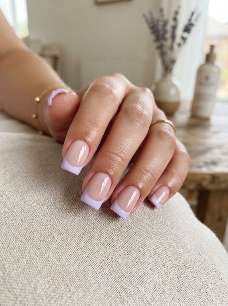 Lavender Square Tips