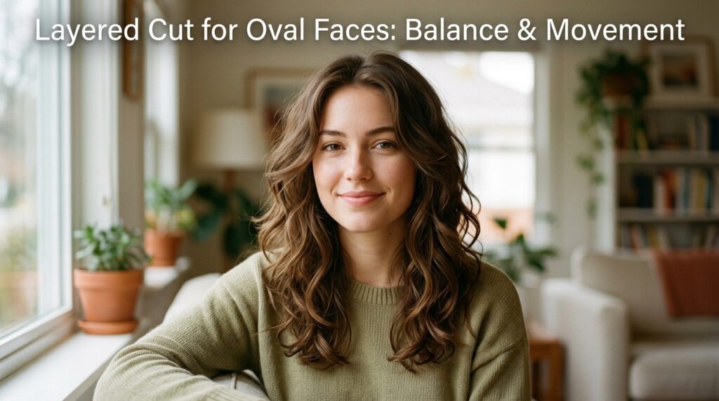 hair and oval face women