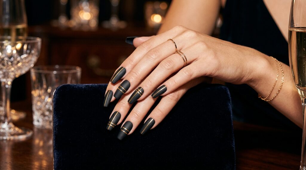 Luxury Black Nails