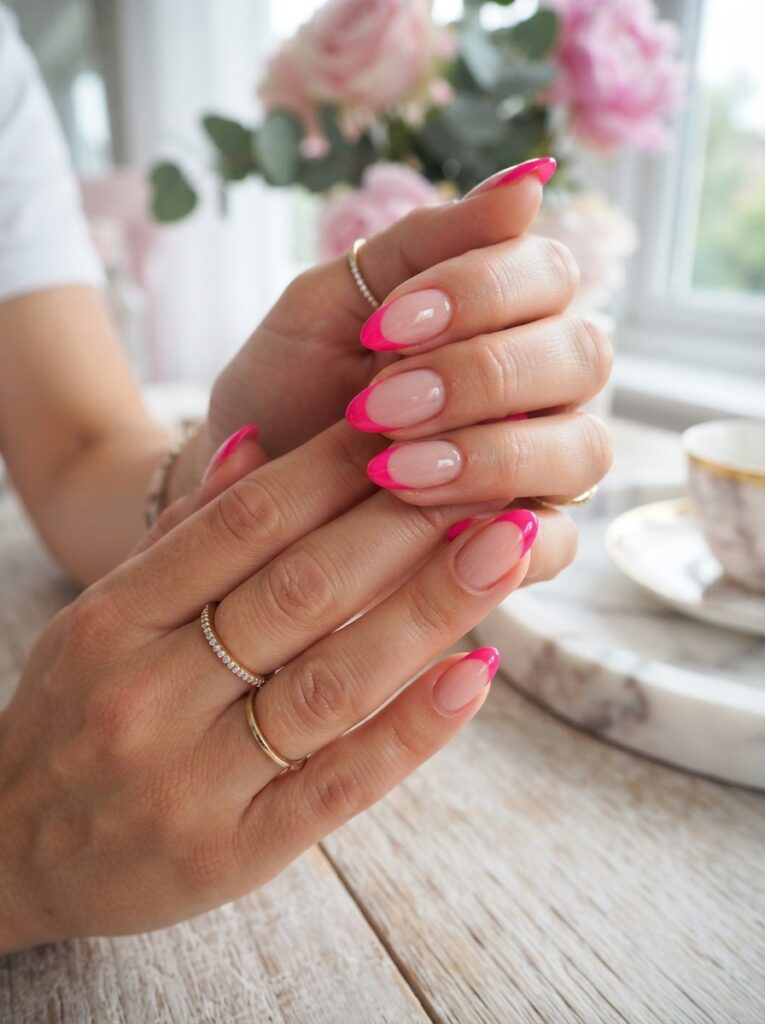 Pink Almond Tips
