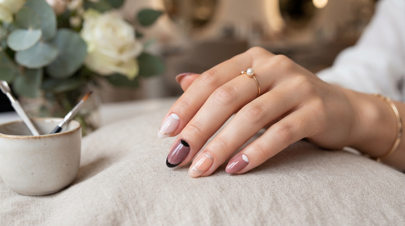 Reverse French Manicure Ideas