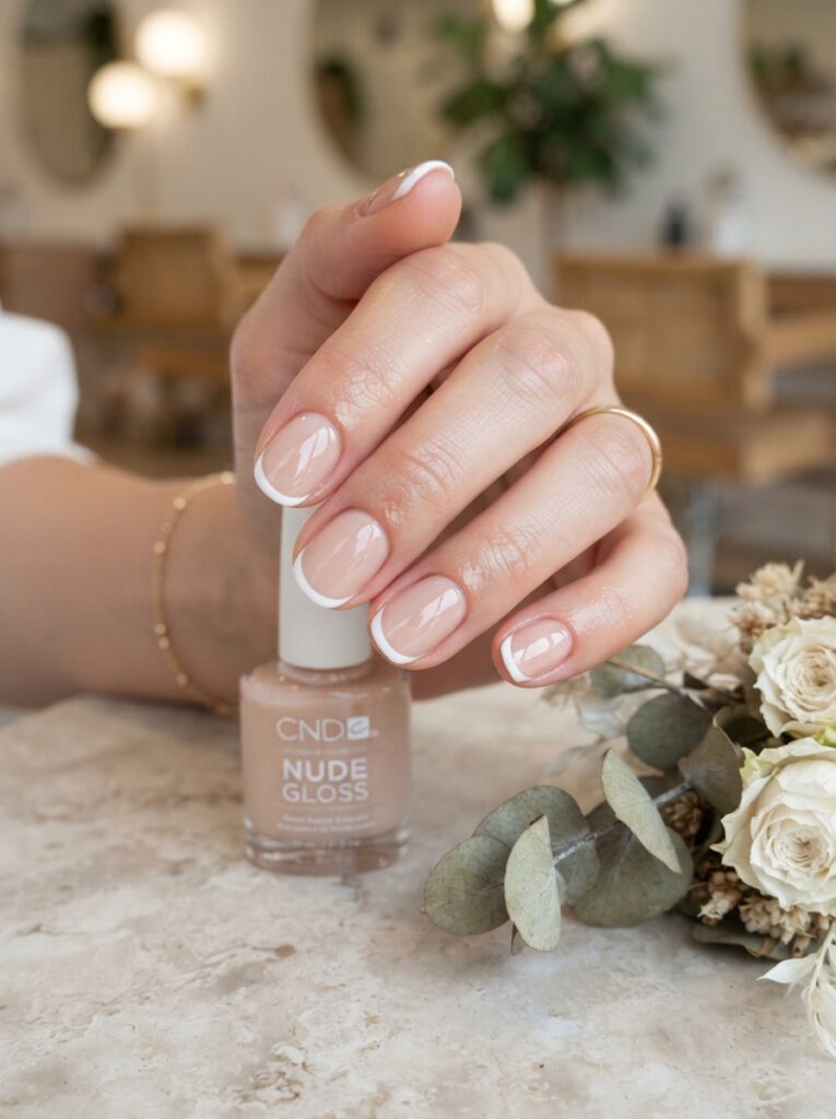 Round French Nails
