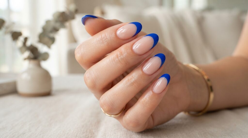 Blue French Tips