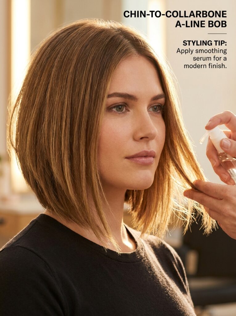hin-to-Collarbone A-Line Bob