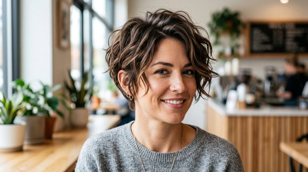 short haircut ideas for wavy hair women