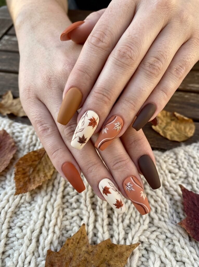 Warm fall coffin nails