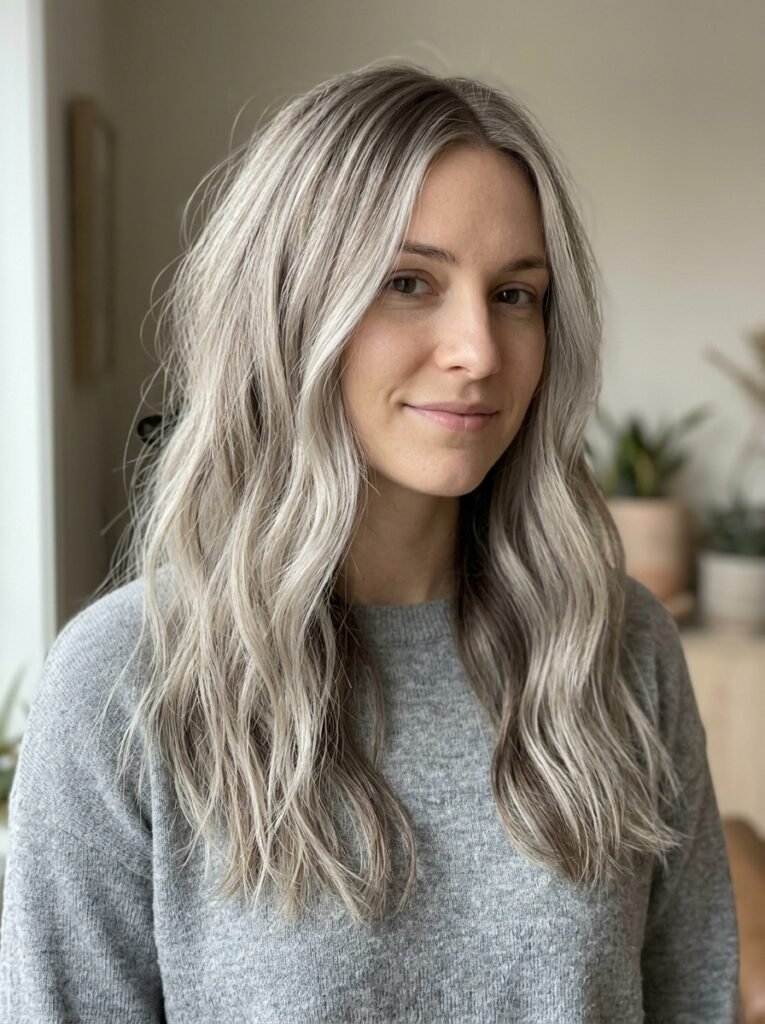 Ash Blonde With Smoky Brown