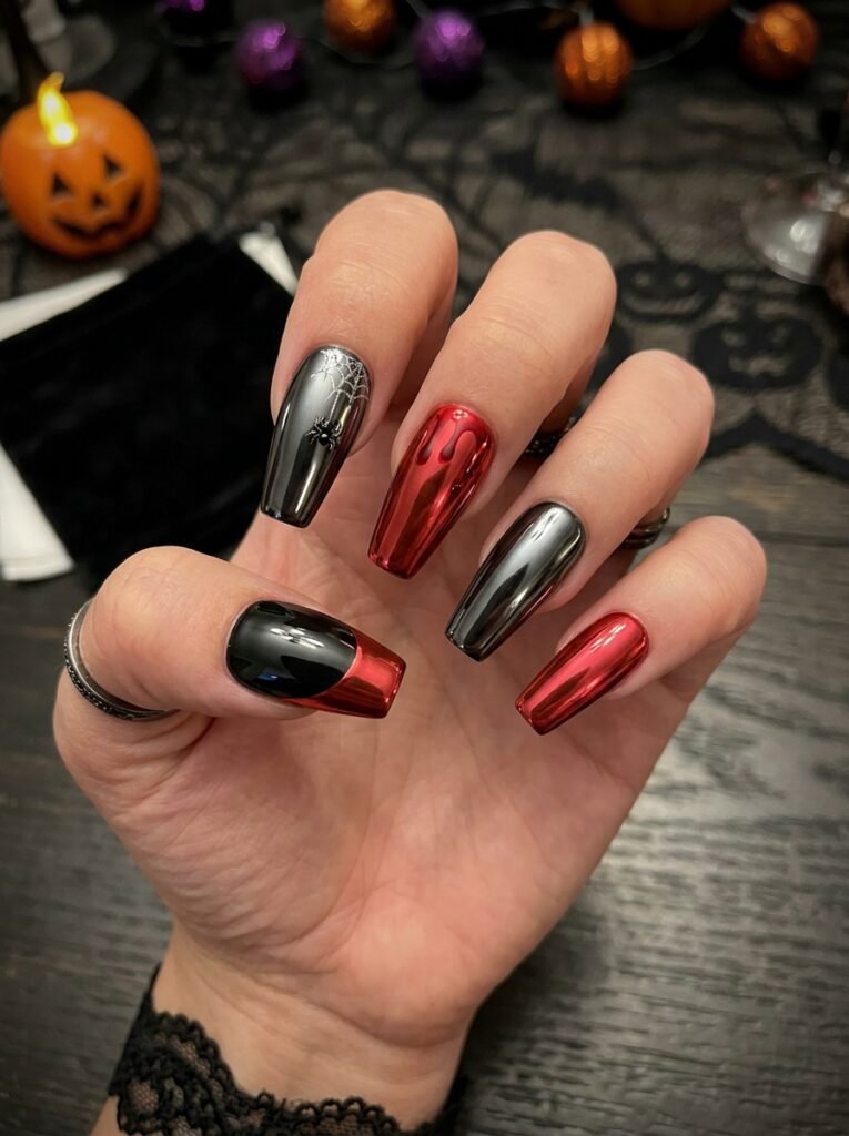 Reflective Red Chrome Accents
