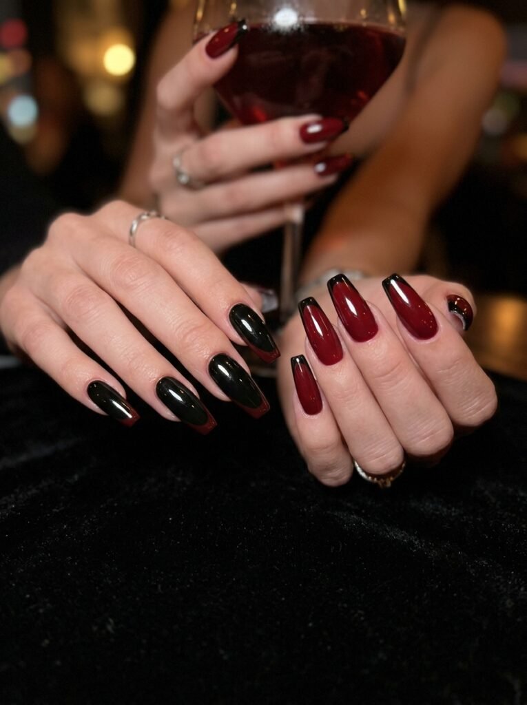 Black and Red Coffin