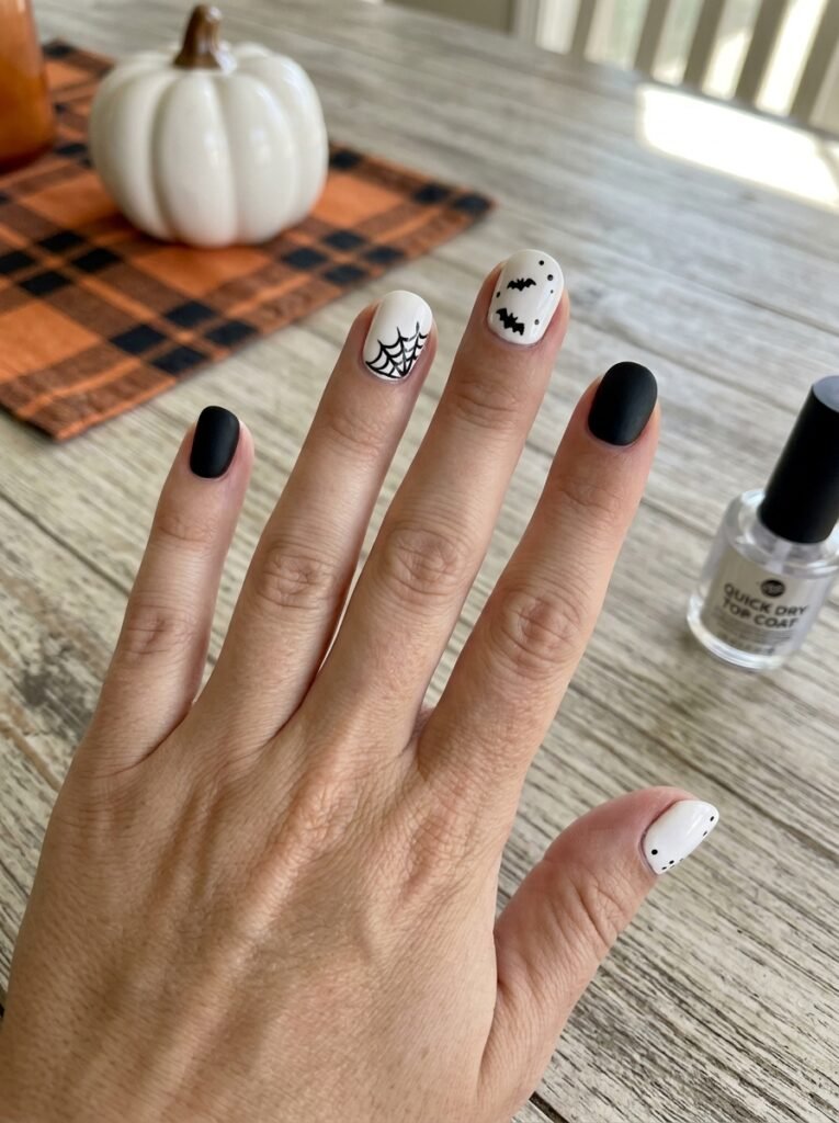 Simple spooky nail mix