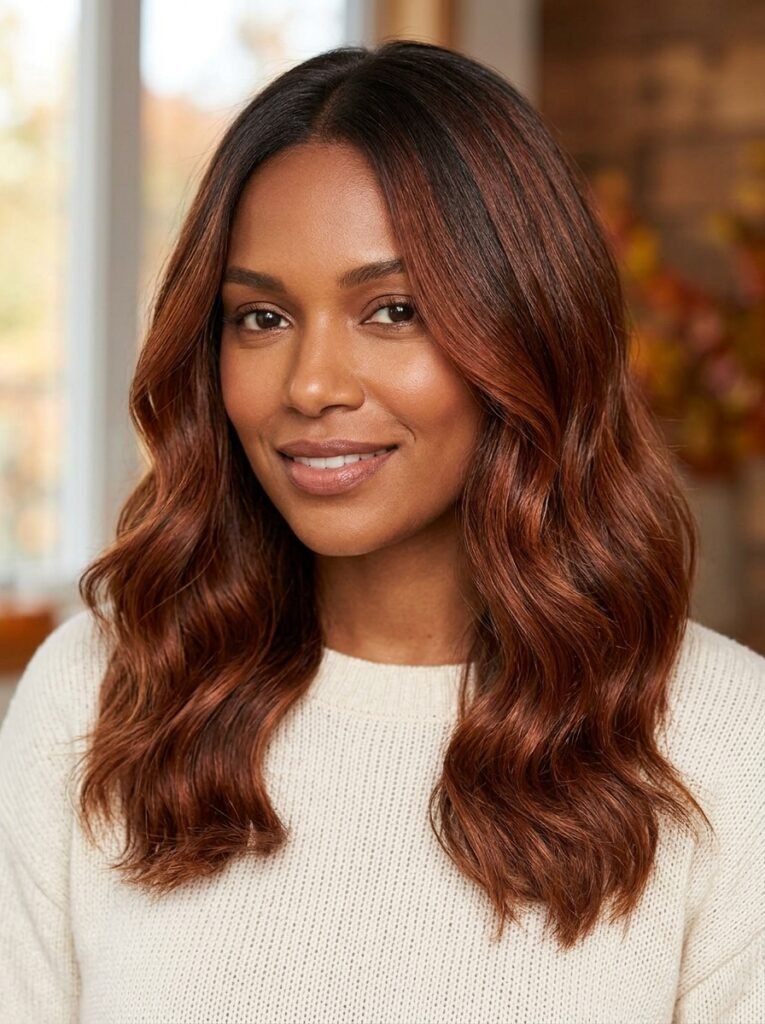 Burnt copper hair