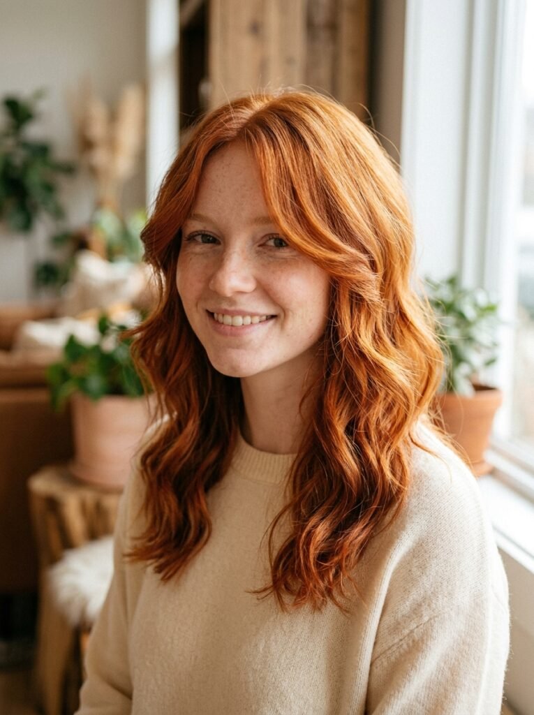 Copper Red with Soft Face-Framing