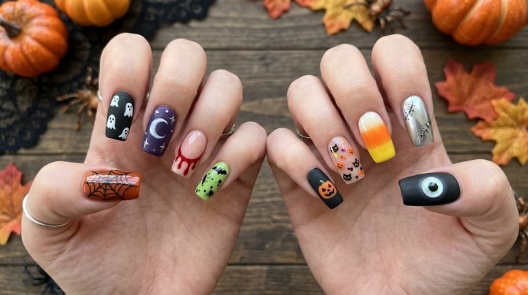Halloween Nails Medium Length Square: 20 Creative Designs to Try
