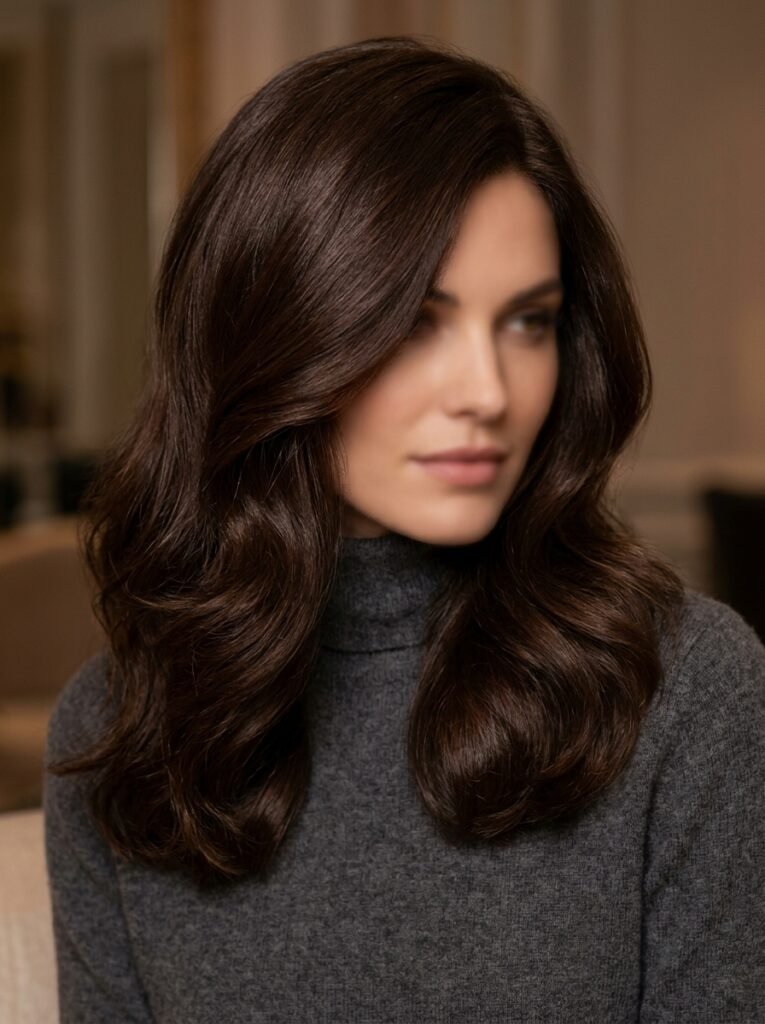 Dark Chocolate Brown Hair