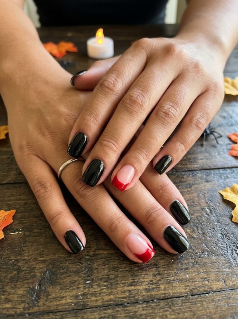 Easy Red and Black Halloween Tips