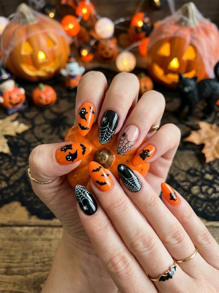 Mixed Halloween symbols