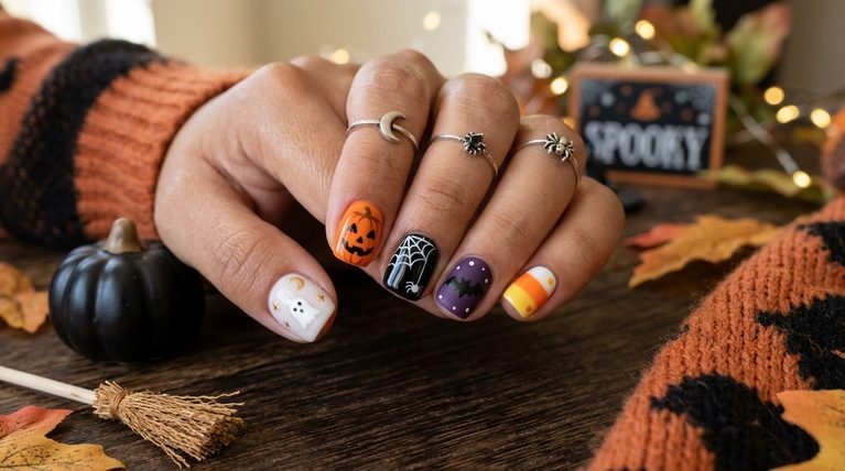 Halloween Nails Ideas Short: 20 Fresh Designs for Short Nails