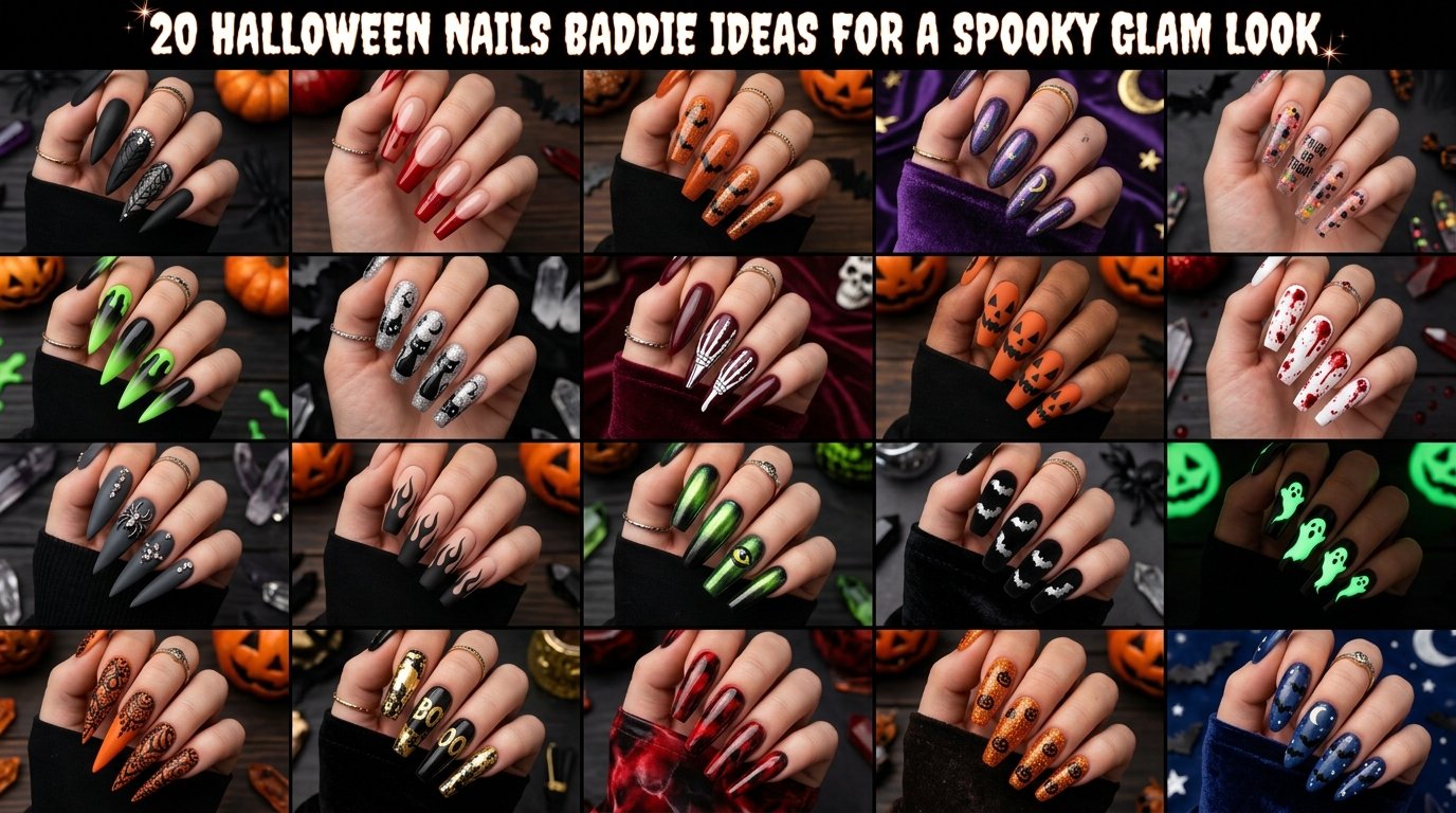 Halloween Nails Baddie