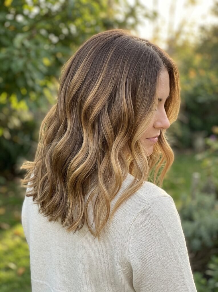 Honey blonde balayage