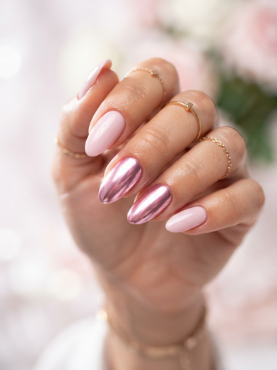 Pink chrome accent